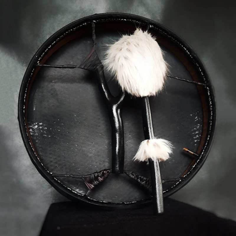 شمنیک درام پوست طبیعی مدل بادی مشکی