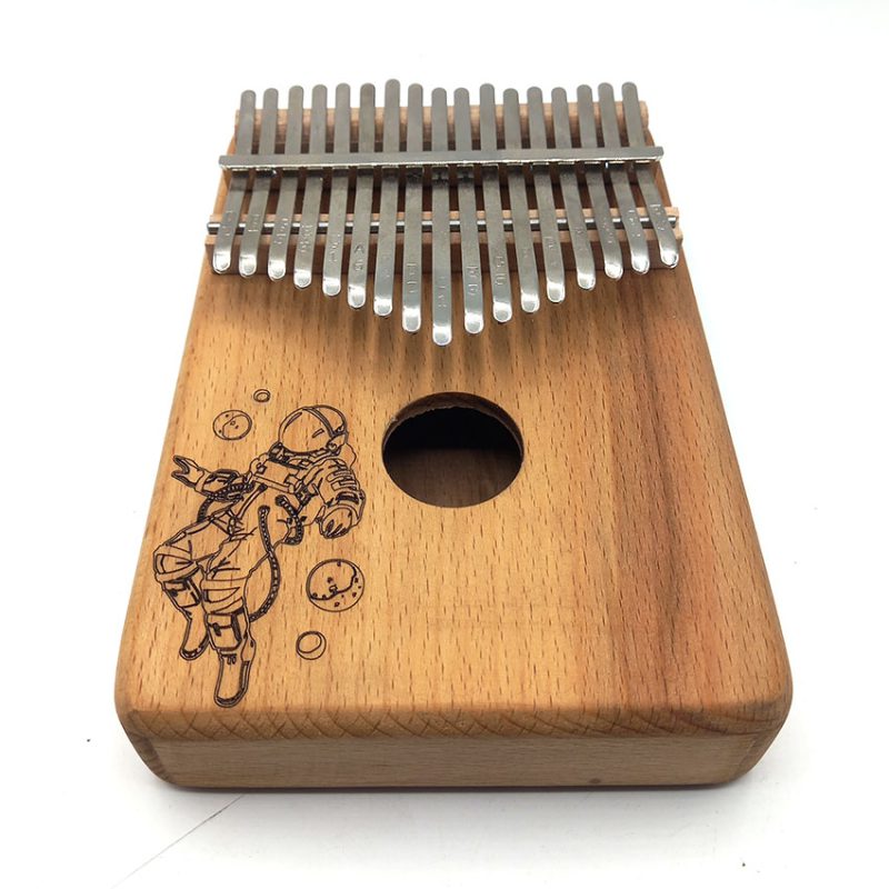 کالیمبا 17 تیغ چوب راش طرح فضانورد کد d160013