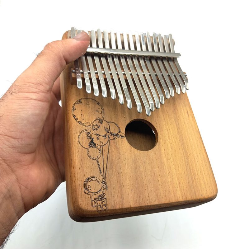 کالیمبا 17 تیغ چوب راش طرح بادکنک کد d160018