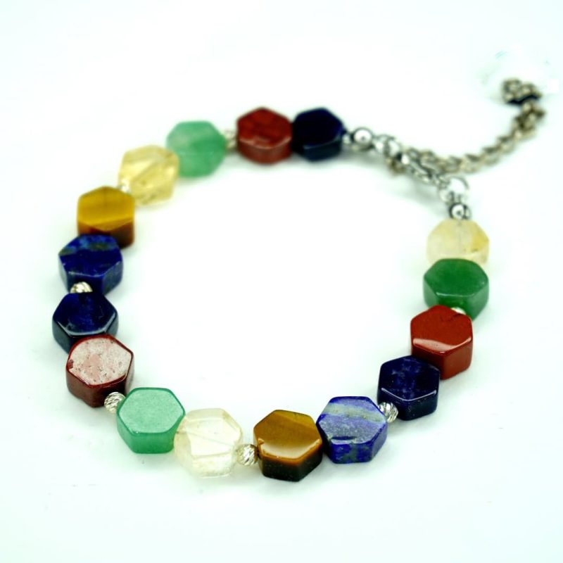 دستبند 6ضلعی رنگی کد310233