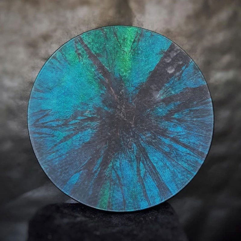 شمنیک درام پوست طبیعی مدل کوک بادی سبز آبی