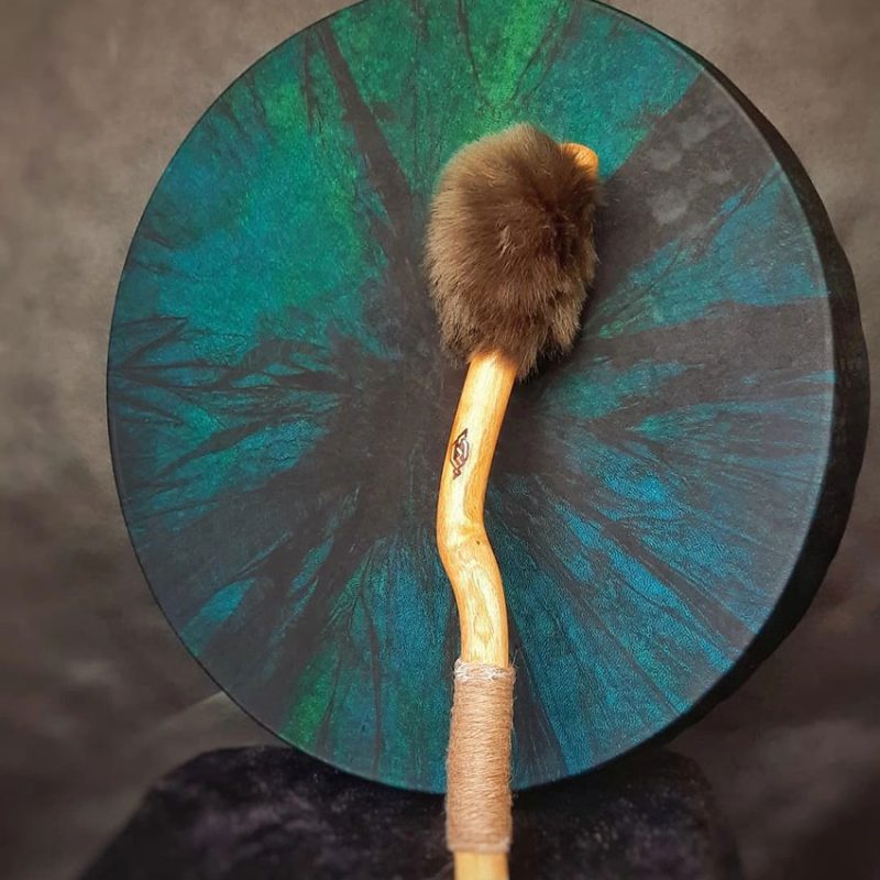 شمنیک درام پوست طبیعی مدل کوک بادی سبز آبی