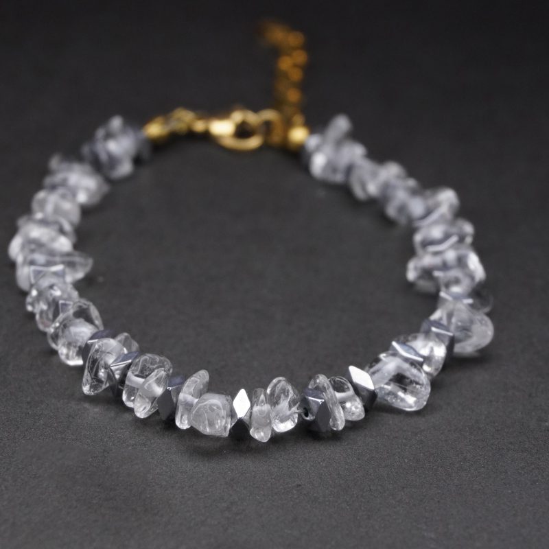 دستبندکوارتز چیپسی و حدیدواشری کد310264