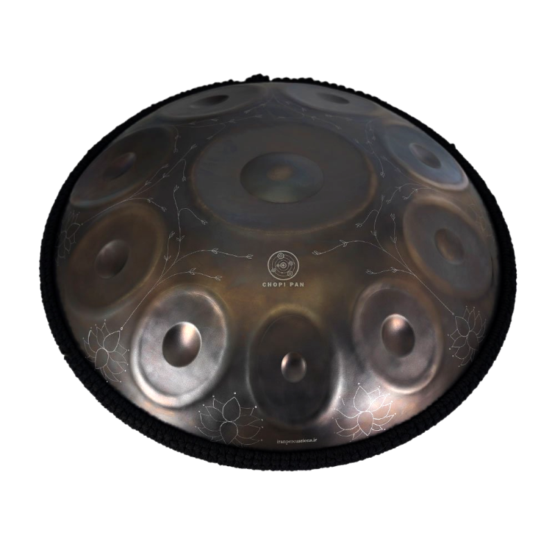 هنگ درام برند چوپی پن جنس استیل ضدزنگ تمام دست ساز طرح گل