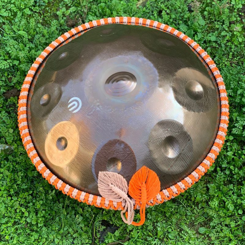 بافت هنگدرام کرمی نارنجی کرمی