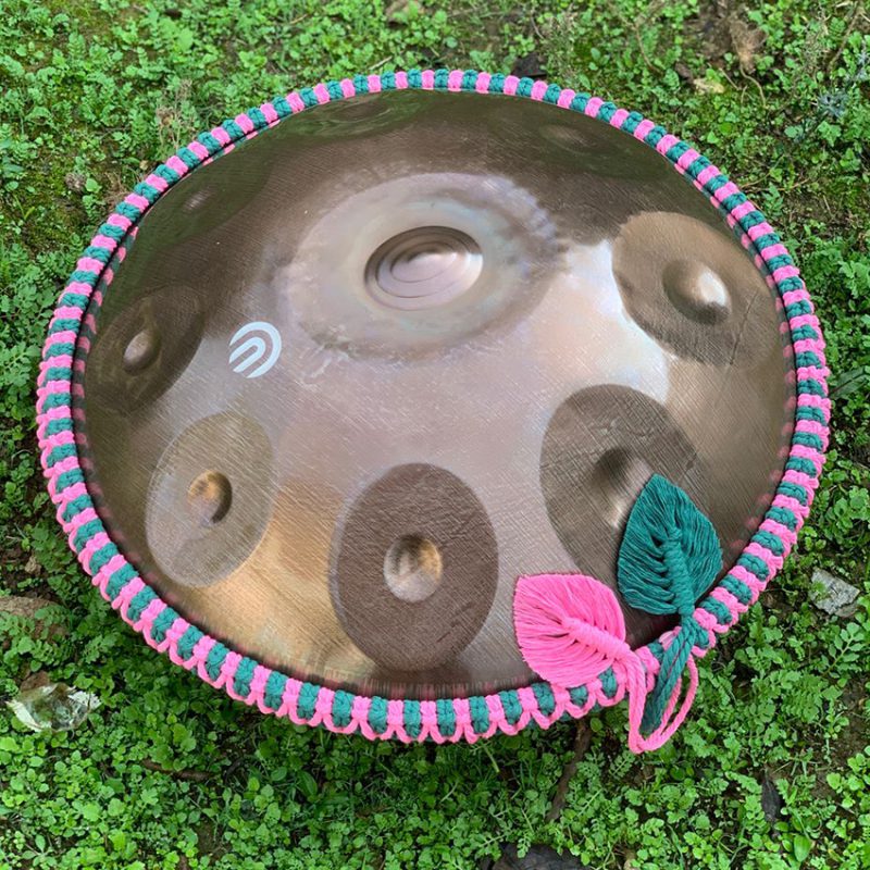 بافت هنگدرام کرمی صورتی سبز