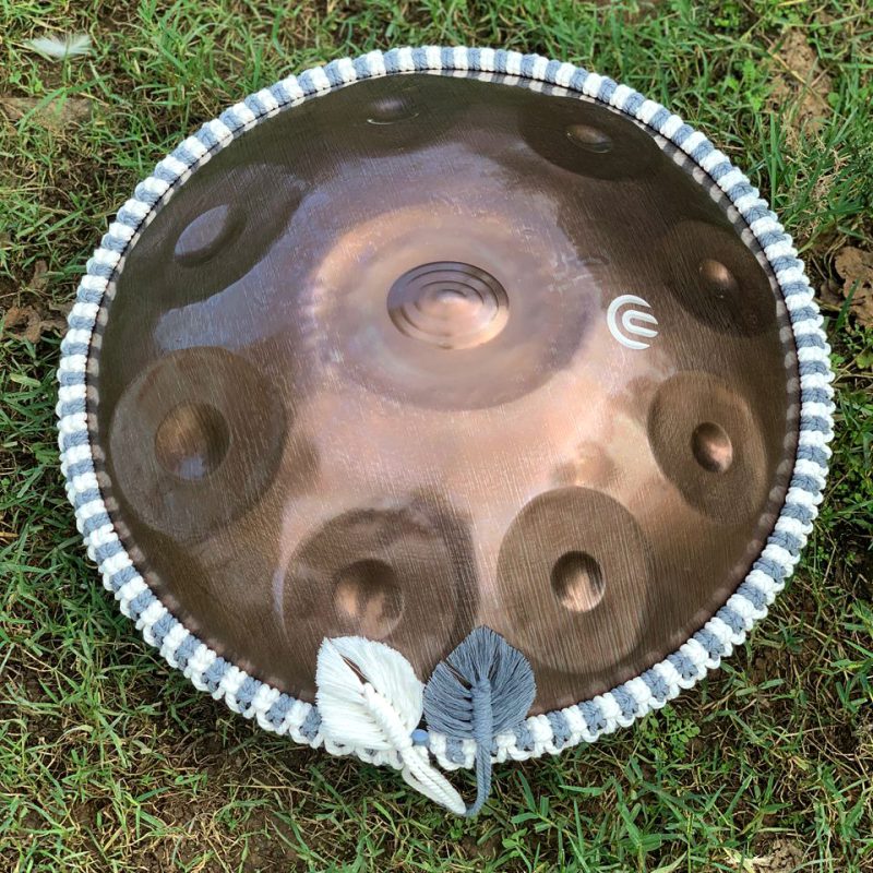 بافت هنگدرام کرمی طوسی سفید