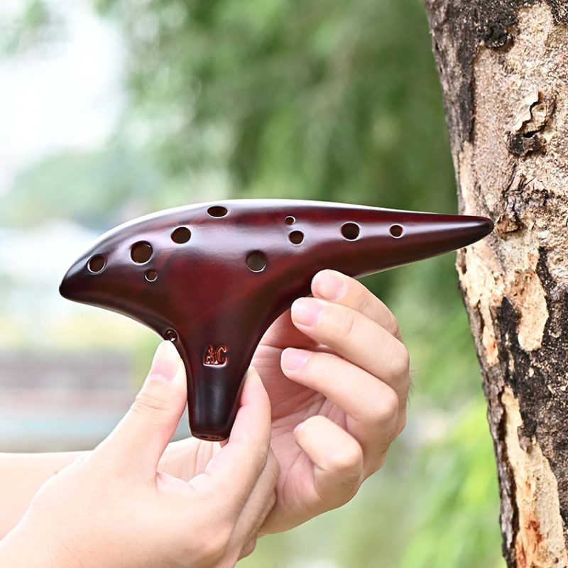 اکارینا ۱۲ حفره ای سرامیکی آلتو دو-تیون TSTS کوک C طرح قهوه ای تیره