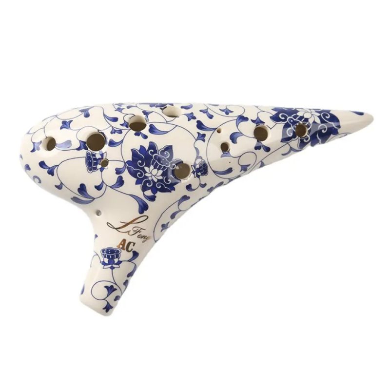 اکارینا ۱۲ حفره ای سرامیکی آلتو دو-تیون TSTS کوک C طرح گل آبی