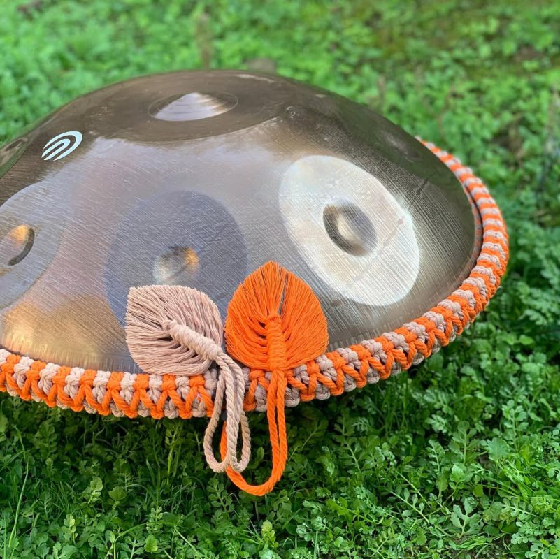 بافت هنگدرام کرمی نارنجی کرمی