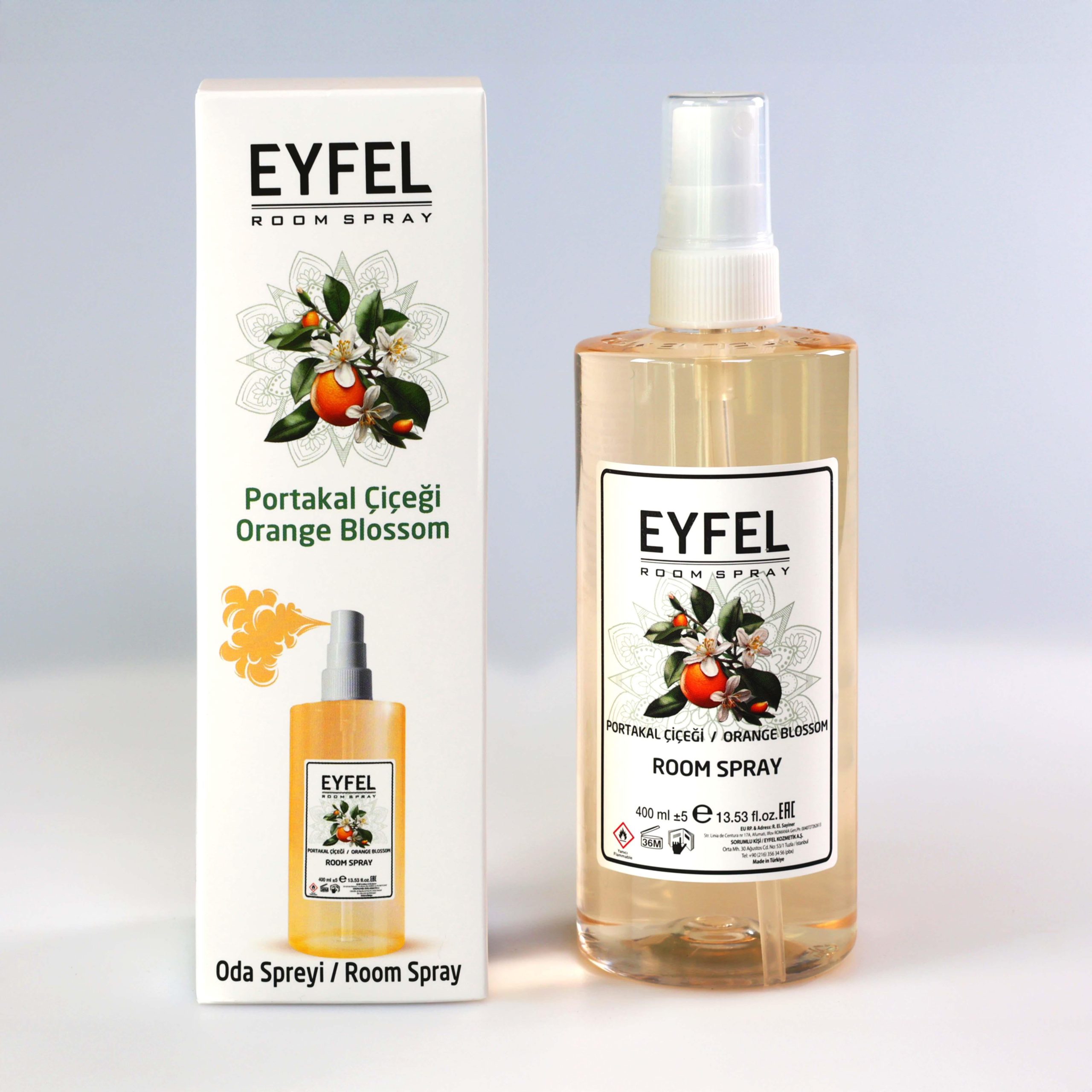 بهار نارنج اسپری خوشبو کننده هوا ایفل اصل EYFEL مدل بهار نارنج Orange Spring حجم 400 میل