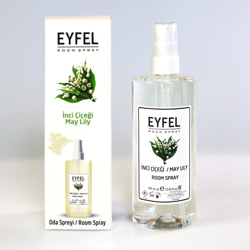 اسپری خوشبو کننده هوا ایفل اصل EYFEL مدل نیلوفر آبی may lily حجم 400 میل