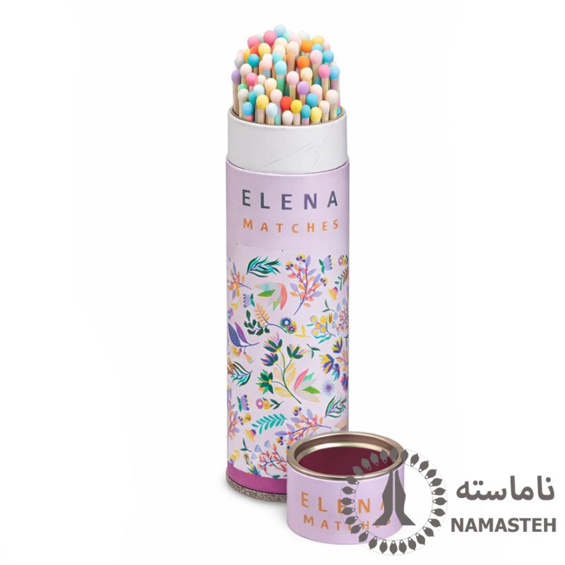 کبریت فانتزی پایه بلند النا طرح باغ ارغوانی