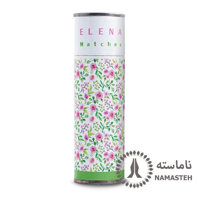 کبریت فانتزی پایه بلند النا طرح گل های بهاری