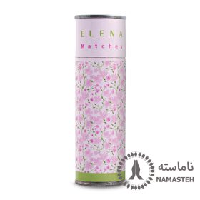 کبریت فانتزی پایه بلند النا طرح گل کاغذی