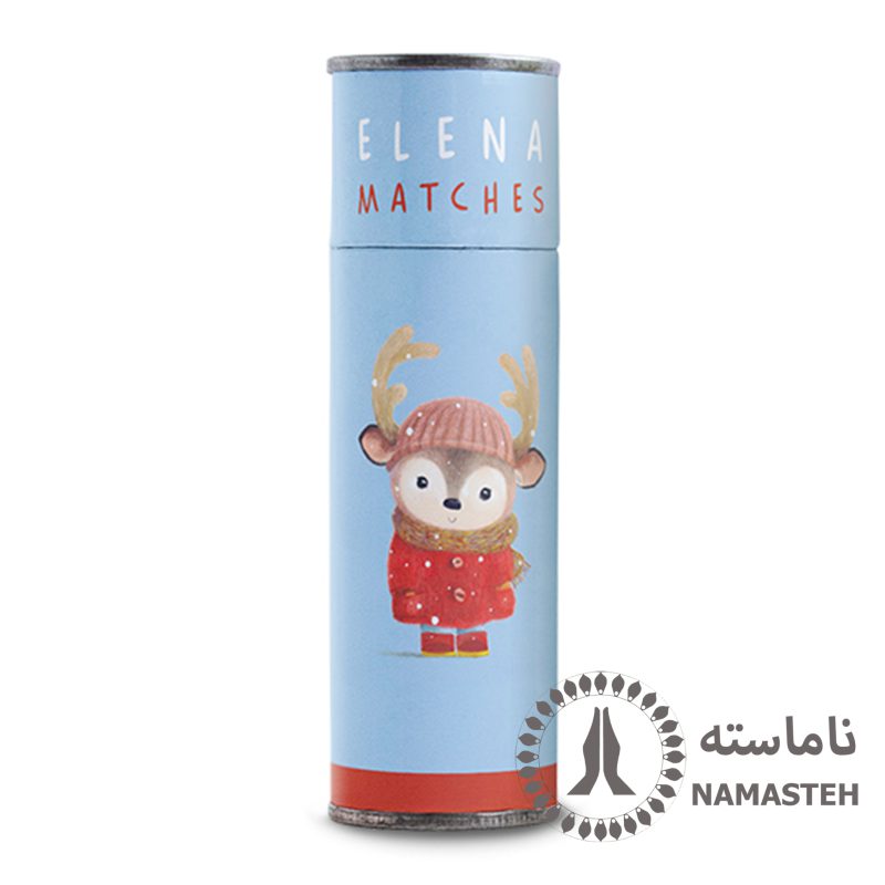 کبریت فانتزی پایه بلند النا طرح گوزن برفی