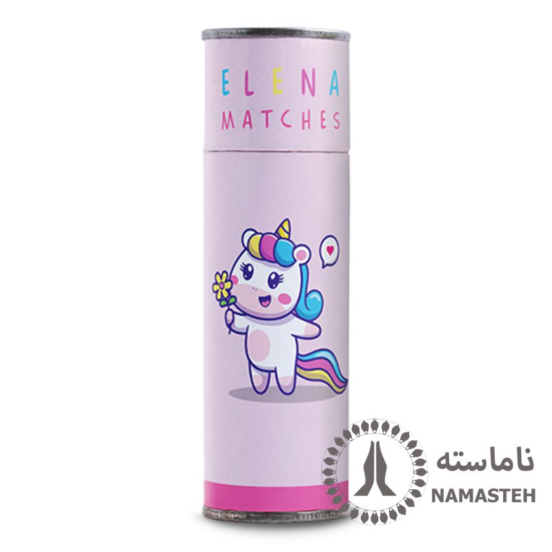 کبریت فانتزی پایه بلند النا طرح اسب تک شاخ