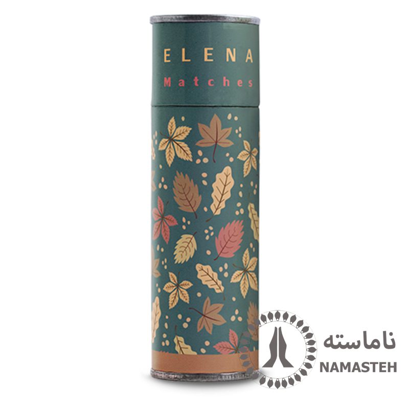 کبریت فانتزی پایه بلند النا طرح برگ پاییزی