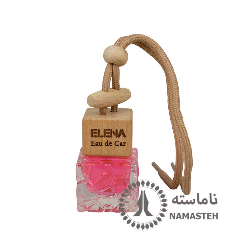 خوشبوکننده شیشه ای ماشین النا رایحه زندگی صورتی