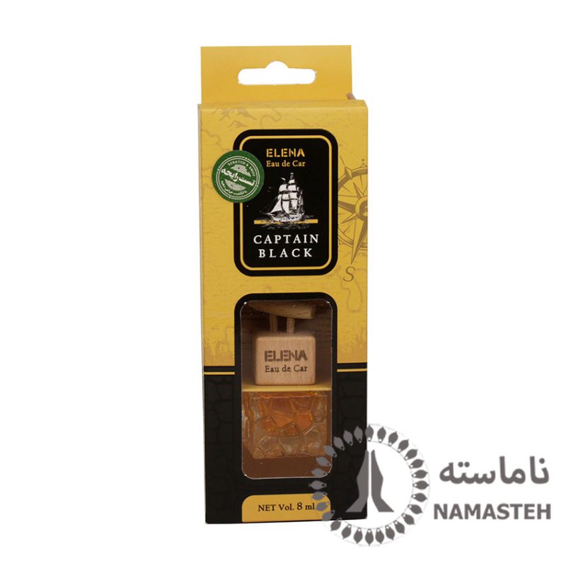 خوشبوکننده شیشه ای ماشین النا رایحه کاپیتان بلک