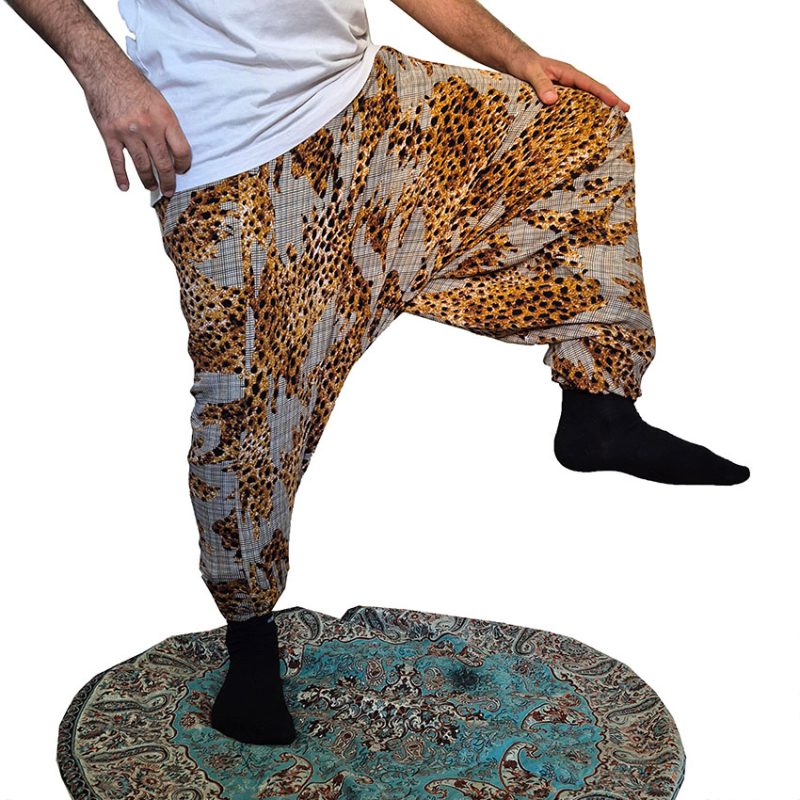 شلوار تبتی طرحدار پلنگی