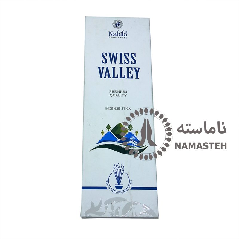 عود دستساز 90گرمی نابیلا nabila رایحه سویس ولی swiss valley کد 264