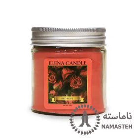 شمع معطر 150 گرمی النا رایحه رز قرمز