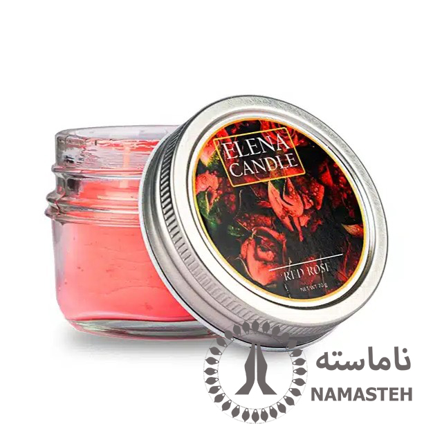 شمع معطر 80 گرمی النا رایحه رز قرمز