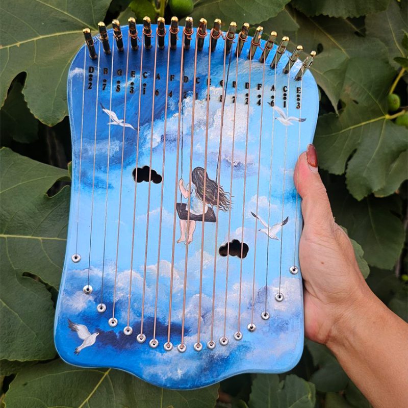 چنگ رومی بلوط طرح دختر