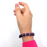 دستبند سنگی آمیتیست کد 195