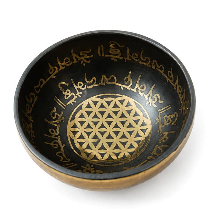 کاسه تبتی دستساز قطر دهانه 13.5 سانتی متر