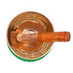 کاسه تبتی دستساز قطر دهانه 14 سانتی متر