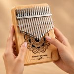 کالیمبا 17 تیغ چوبی طرح ماندلا