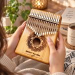 کالیمبا 17 تیغ چوبی طرح ماندلا
